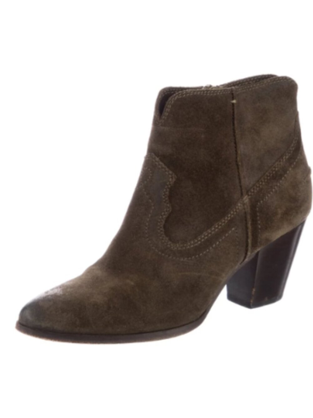 Frye Size 8.5 Renee Suede Brown Ankle Booties